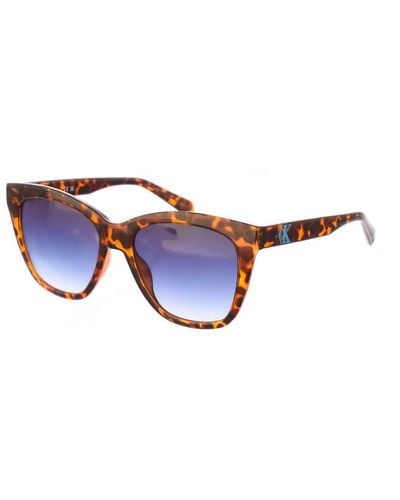 Calvin Klein Butterfly-Shaped Acetate Sunglasses Ckj22608S - Blue
