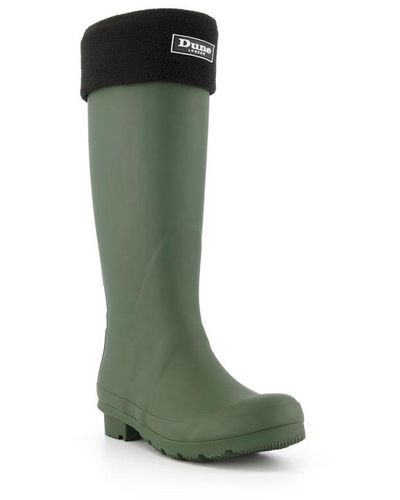 Dune Tellie Removable Sock Wellies Rubber - Green