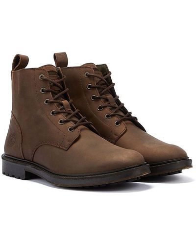 Barbour Heyford Choco Chocolate Boots - Brown