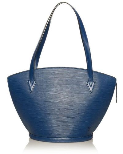 Louis Vuitton Vintage Epi Saint Jacques Short Strap Gm Blue Leather