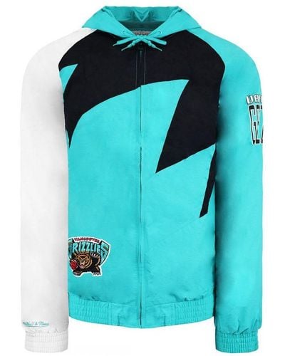 Mitchell & Ness Vancouver Grizzlies Shark Tooth Jacket Nylon - Blue