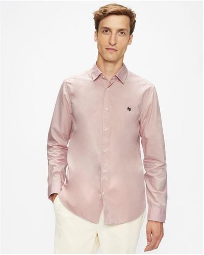 Ted Baker Fonik Long-Sleeved Poplin Shirt, Cotton - Pink