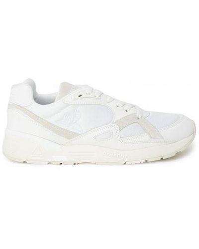 Le Coq Sportif Lace-Up Leather Trainers - White