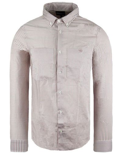 Armani Emporio Regular Fit Oxford Shirt Cotton - Grey