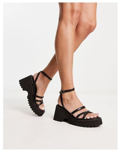 ASOS Trippy Chunky Cleated Sandals - White