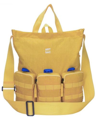 Art-sac Vinsent Triple Tote Bag Nylon - Yellow