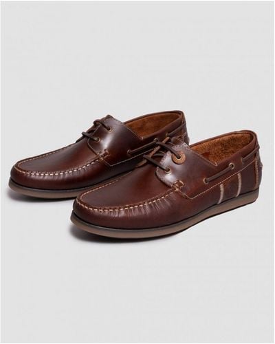 Barbour Wake Boat Shoes - Brown