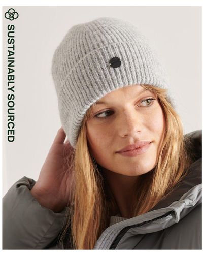 Superdry Luxe Beanie - Grey