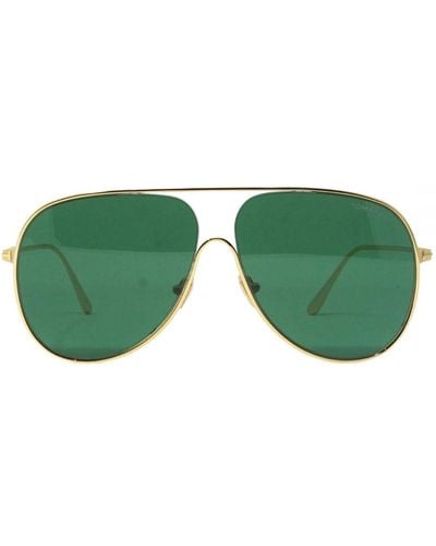 Tom Ford Alec Ft0824 30n Gold Sunglasses - Groen