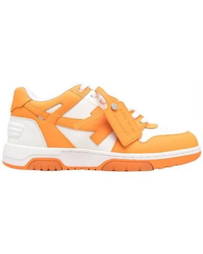Off-White c/o Virgil Abloh Off- Out Of Office Leather Trainers - Orange