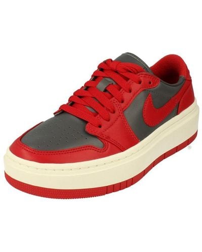 Nike Air Jordan 1 Elevate Low Grey Trainers - Red