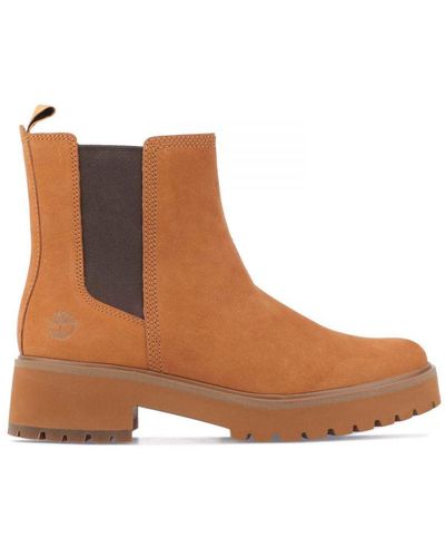 Timberland Womenss Carnaby Cool Basic Chelsea - Brown
