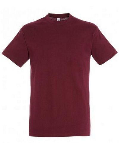 Sol's Regent Short Sleeve T-Shirt () Cotton - Red