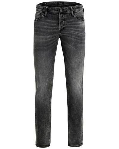 Jack & Jones Jjitim Original Denim Jeans Low Rise & Slim Fit - Grey