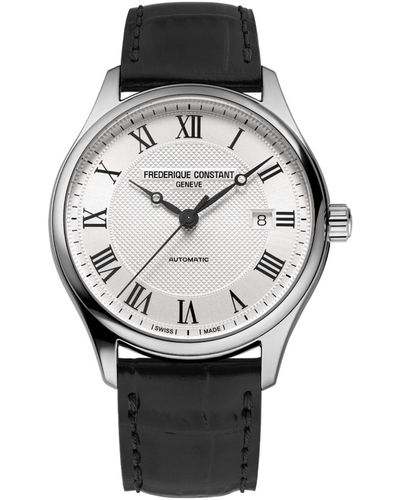 Frederique Constant Frédérique Classics Black Watch Fc-303mc5b6 Leather - Grey