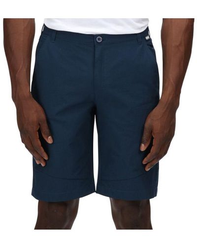 Regatta Highton Active Stretch Durable Long Shorts - Blue