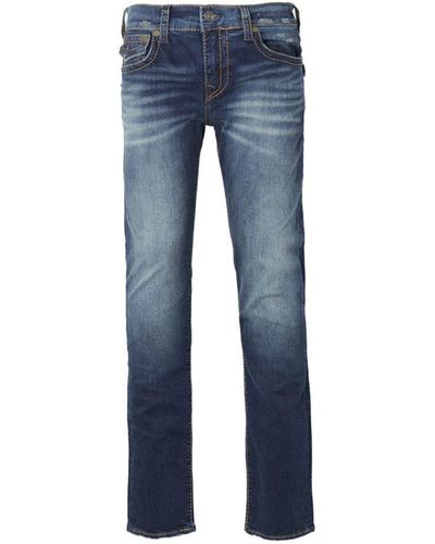 True Religion Rocco Big T Skinny Jeans Voor , Denim - Blauw