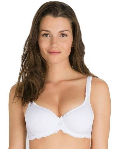 Playtex P04Mv Flower Lace Underwired Moulded Spacer Bra - Blue