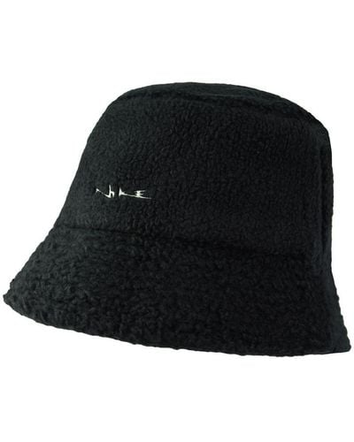 Nike Fluffy Dark Grey Bucket Hat - Black