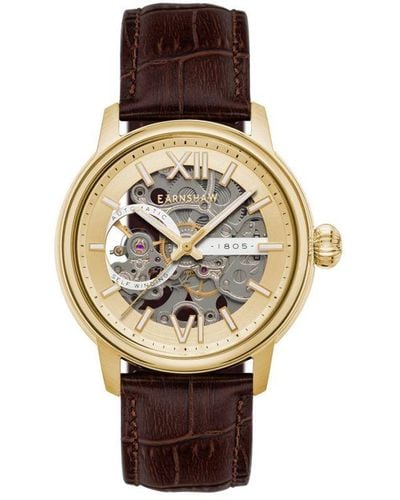 Thomas Earnshaw Padstow Automatic Champagne Watch Es-8149-04 - Brown