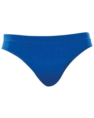 Asquith & Fox Cotton Slip Briefs/Underwear (Pack Of 3) (Royal) - Blue