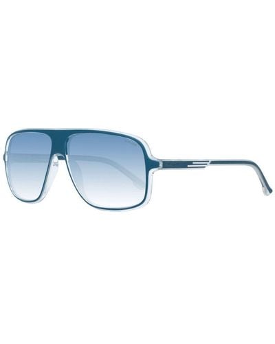 Police Aviator Sunglasses With Polarized & Mirrored Lenses - Blue