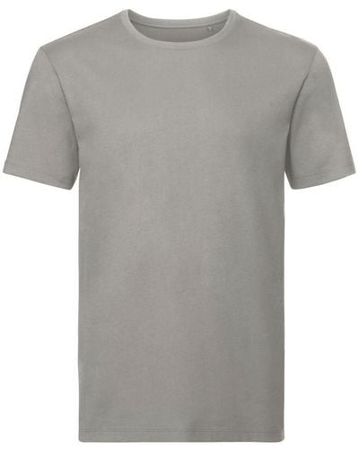 Russell Russell Authentiek Puur Organisch T-shirt (steen) - Grijs