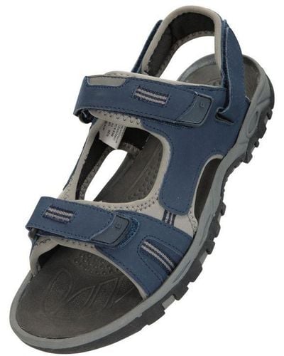 Mountain Warehouse Z4 Synthetic Suede Sandals (Dark) - Blue