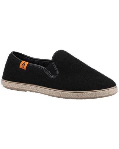 Hush Puppies Ladies Recycled Slippers () - Black
