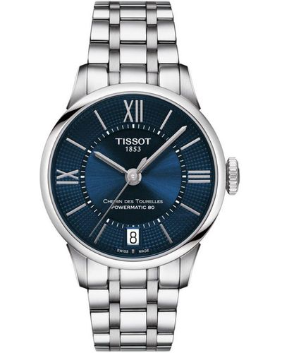 Tissot Chemin Des Tourelles Watch T0992071104800 Stainless Steel (Archived) - Blue