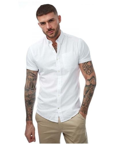 Jack & Jones Oxford Short Sleeve Shirt - White