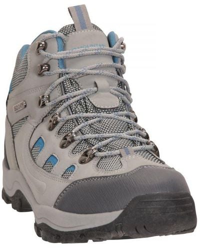 Mountain Warehouse Ladies Adventurer Waterproof Walking Boots (Light) - Grey