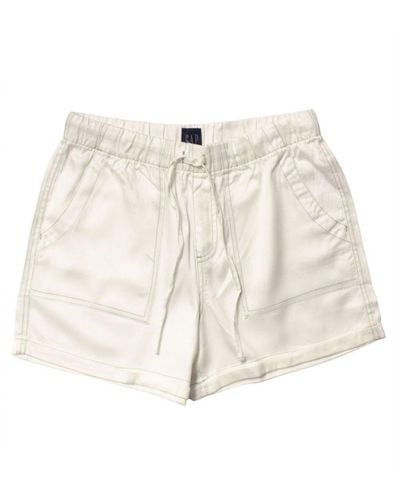Gap Relaxed Shorts Linen - Natural