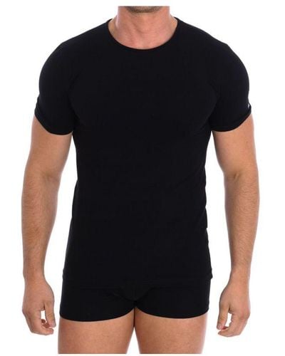 Fila Short-Sleeved Round Neck T-Shirt Fu5231 - Black