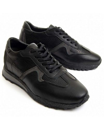 Purapiel Sneaker Pielsport2 In Black - Zwart