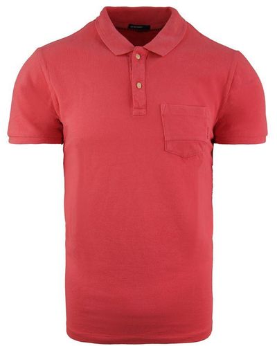 Scotch & Soda Classic Polo Short Sleeve Peach Cotton Top 144241 0550 - Red
