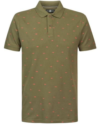Petrol Industries All-over Print Polo - Groen