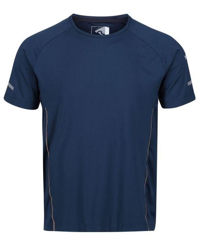 Regatta Highton Pro Logo T-shirt (maanlicht Denim) - Blauw