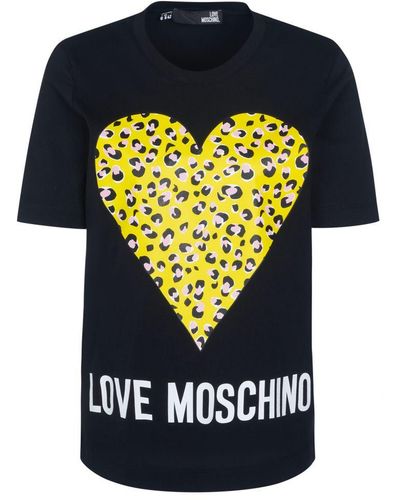 Love Moschino Ik Hou Van Een Moschino-top - Zwart