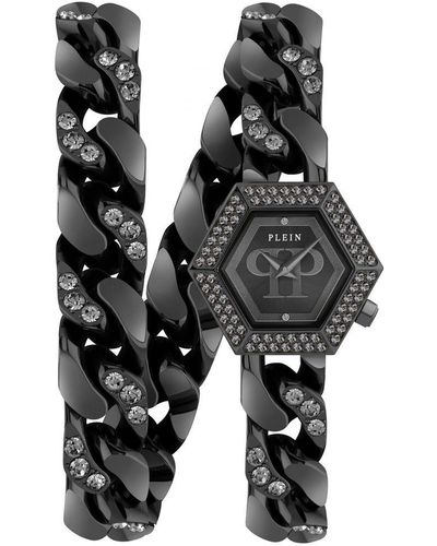 Philipp Plein The Hexagon Groumette Watch Pwwba0623 Stainless Steel (Archived) - Black