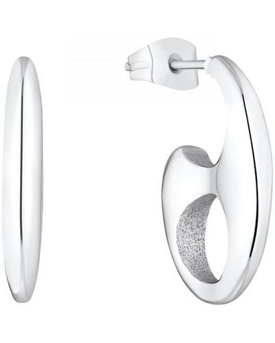 S.oliver Ear Studs For Ladies, Stainless Steel - White