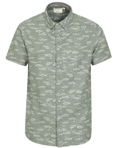 Mountain Warehouse Vis Easy-care Overhemd (groen) - Grijs