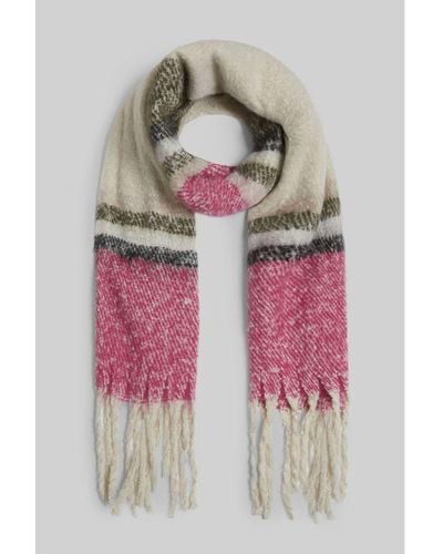 James Lakeland Stripe Blanket Scarf - Pink