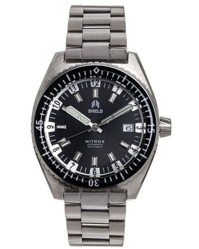 Shield Nitrox Automatic Bracelet Watch W/date Stainless Steel - Grey