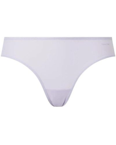 Calvin Klein 000qf6817e Sheer Marquisette Bikini Style Brief Nylon - Purple
