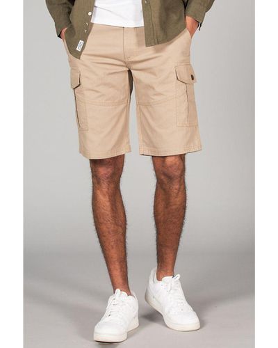 Tokyo Laundry Cotton Cargo-Style Short With Pockets - Natural