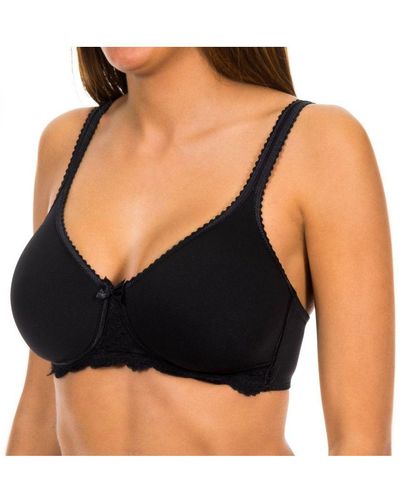 Playtex Womenss Non-Wired Bra With Cups P04Mw - Black