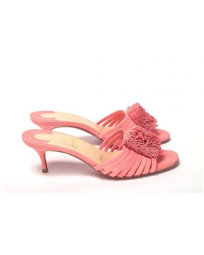 Christian Louboutin Operette Strappy Kitten Heel Sandal - Pink