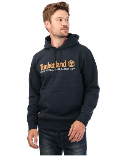 Timberland Life Hoodie Met Logo Voor , Marineblauw