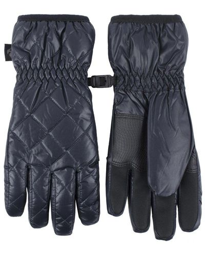 Heat Holders Bryce Quilted Waterproof Wind Resistant Gloves - Blue